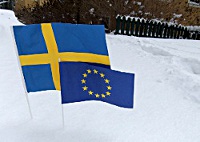 svensk flagga+ eu-flagga